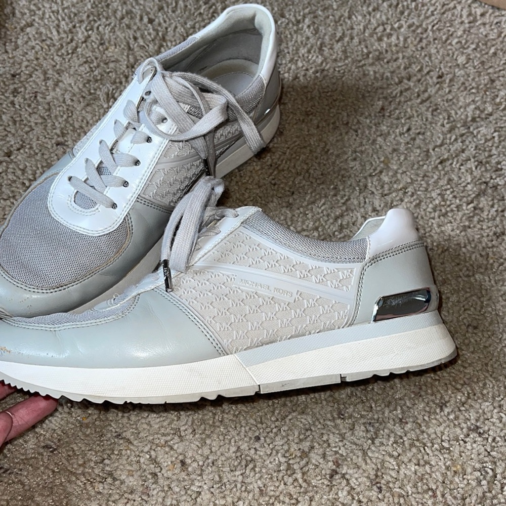 Michael Kors gray tennis shoes size 9